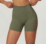 B-ACTIVE BLISS HIGH-WAIST CUTOUT SHORTS