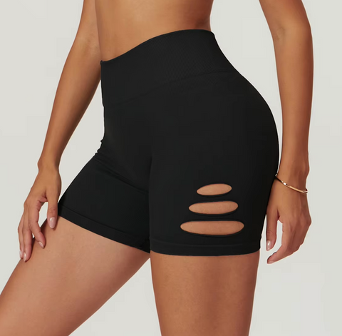 B-ACTIVE BLISS HIGH-WAIST CUTOUT SHORTS