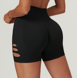 B-ACTIVE BLISS HIGH-WAIST CUTOUT SHORTS