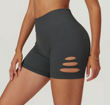 B-ACTIVE BLISS HIGH-WAIST CUTOUT SHORTS