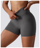 B-ACTIVE HIGH WAIST SCRUNCH YOGA SHORTS - B ANN'S BOUTIQUE, LLC