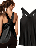 B-ACTIVE VERSATILE OPEN BACK TANK TOP - B ANN'S BOUTIQUE, LLC