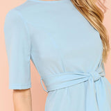 BAILEY BLUE SHEATH DRESS - B ANN'S BOUTIQUE