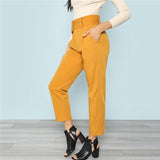 BELTED BEAUTY ANKLE PANTS - B ANN'S BOUTIQUE