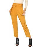 BELTED BEAUTY ANKLE PANTS - B ANN'S BOUTIQUE