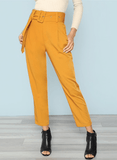 BELTED BEAUTY ANKLE PANTS - B ANN'S BOUTIQUE