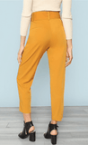 BELTED BEAUTY ANKLE PANTS - B ANN'S BOUTIQUE