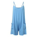 BREEZY BABY BLUE ROMPER - B ANN'S BOUTIQUE, LLC