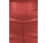 BURGUNDY FAX LEATHER LEGGINGS - B ANN'S BOUTIQUE