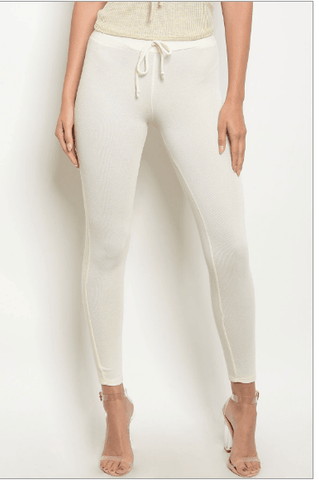 CARMEN'S CREAM ANKLE JOGGER PANTS - B ANN'S BOUTIQUE