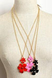 DOUBLE FLOWER NECKLACE - B ANN'S BOUTIQUE