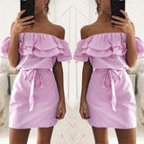 END OF THE LINE RUFFLED DRESS - B ANN'S BOUTIQUE