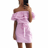 END OF THE LINE RUFFLED DRESS - B ANN'S BOUTIQUE