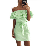 END OF THE LINE RUFFLED DRESS - B ANN'S BOUTIQUE