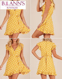 POLLY’S PERFECT POLKA DOT WRAP DRESS - B ANN'S BOUTIQUE