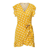 POLLY’S PERFECT POLKA DOT WRAP DRESS - B ANN'S BOUTIQUE