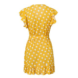 POLLY’S PERFECT POLKA DOT WRAP DRESS - B ANN'S BOUTIQUE