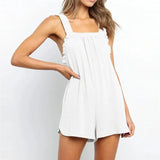 RUFFLED STRAPS ROMPER - B ANN'S BOUTIQUE, LLC