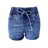 SUMMER KNIT DENIM SHORTS - B ANN'S BOUTIQUE, LLC