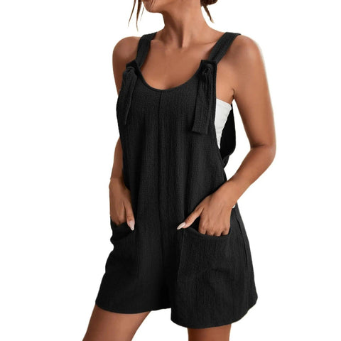 THE KNOTTED STRAP ROMPER - B ANN'S BOUTIQUE, LLC