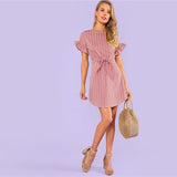 THE PERFECT PINK STRIPE DRESS - B ANN'S BOUTIQUE