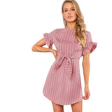 THE PERFECT PINK STRIPE DRESS - B ANN'S BOUTIQUE