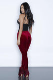 VELVET LACE-UP PANTS - B ANN'S BOUTIQUE, LLC