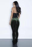 VELVET LACE-UP PANTS - B ANN'S BOUTIQUE, LLC