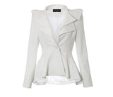 WHITE BLAZER JACKET - B ANN'S BOUTIQUE, LLC