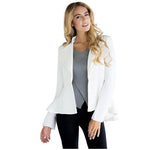 WHITE BLAZER JACKET - B ANN'S BOUTIQUE, LLC