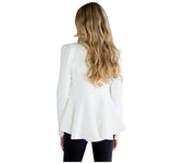 WHITE BLAZER JACKET - B ANN'S BOUTIQUE, LLC