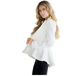 WHITE BLAZER JACKET - B ANN'S BOUTIQUE, LLC