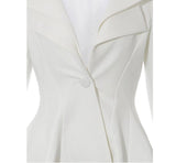 WHITE BLAZER JACKET - B ANN'S BOUTIQUE, LLC